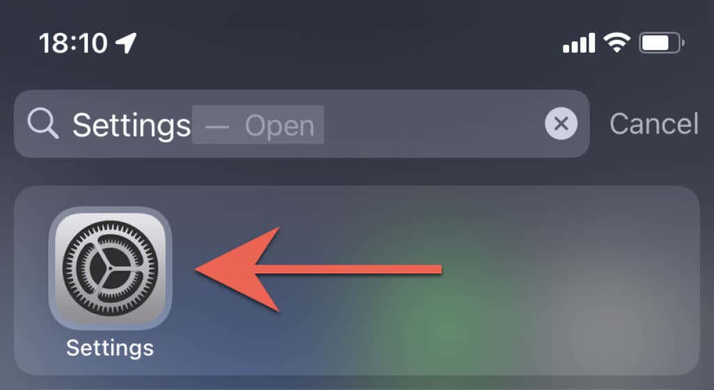 Settings app 