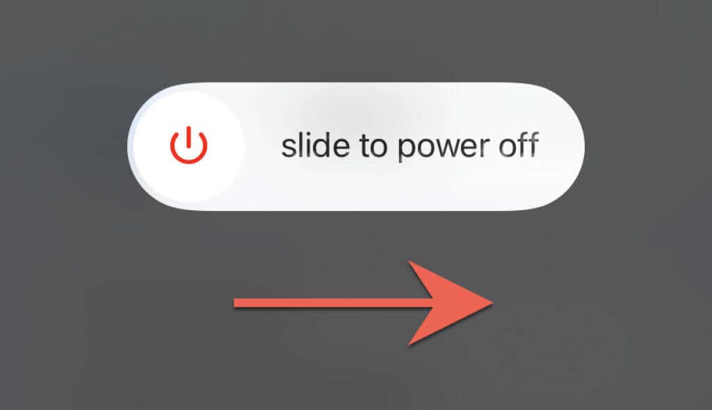 Slide to power off 