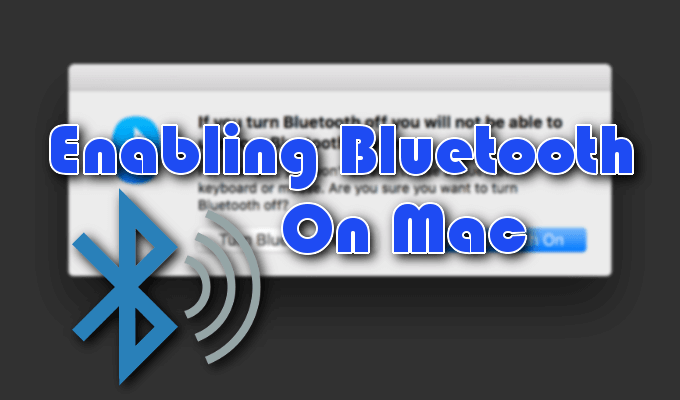 Enabling Bluetooth on Mac