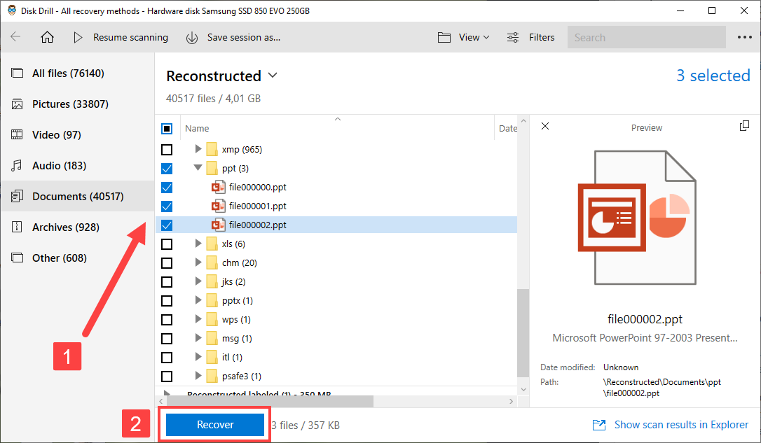 disk drill ppt file recovery