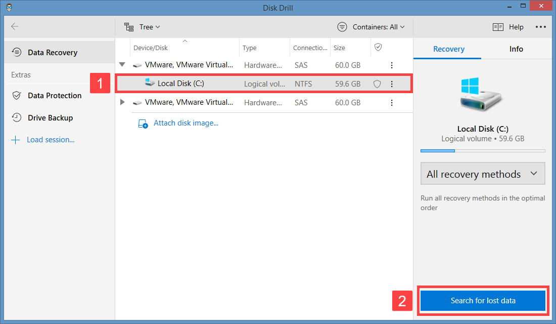 disk drill windows 8 search for lost data