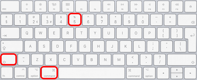 Shift   Command   5 keys