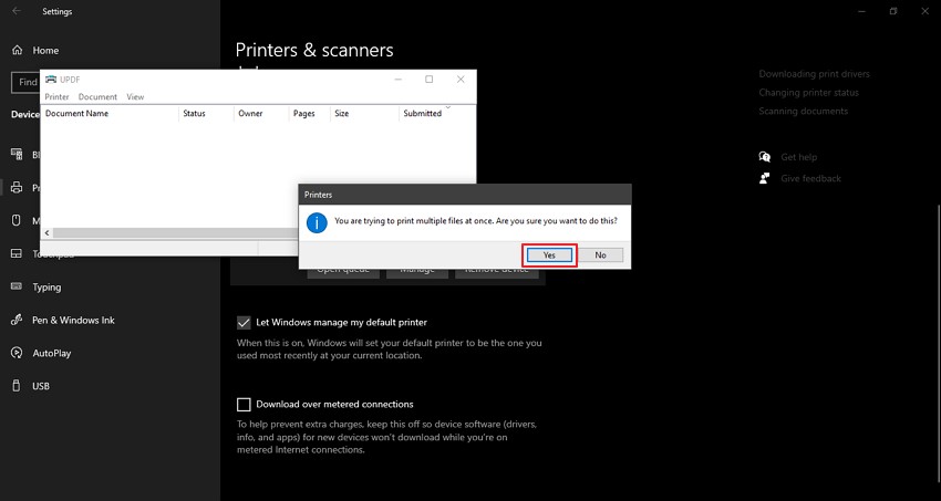 how to print multiple pdf files at once windows 10