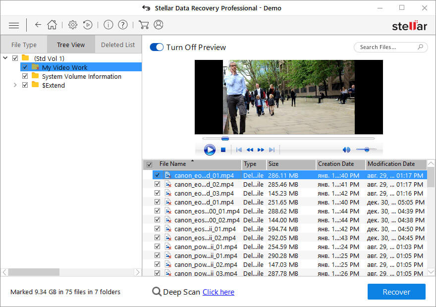 Stellar Video Recovery Software