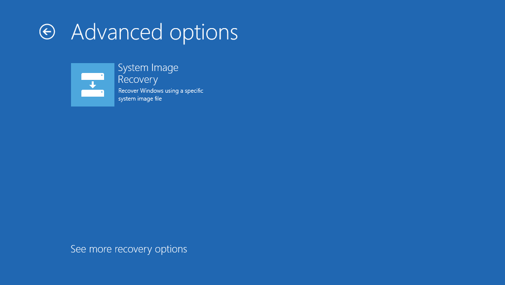 system image recovery windows 11