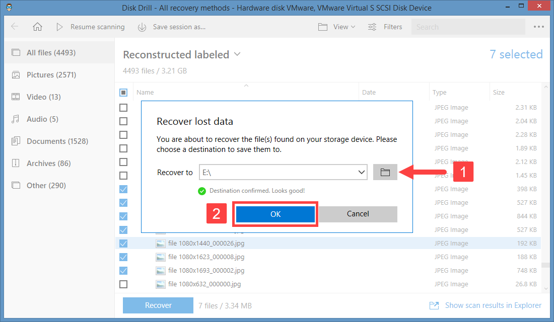 windows 8 disk drill recovery directory