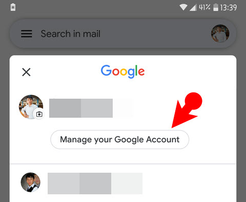 sign out of one Gmail account