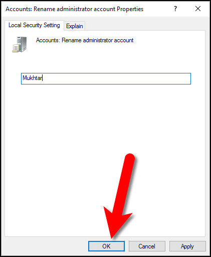 Rename Account name with GP