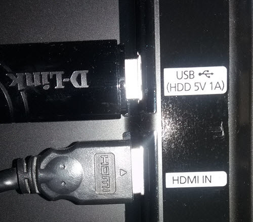 connect HDMI cable to tv