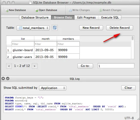 SQLite Browser