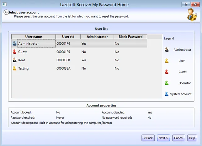 lazesoft recover my password gp@