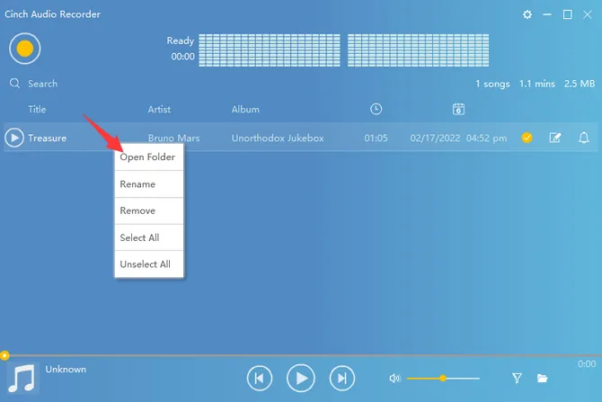 Cinch Audio Recorder